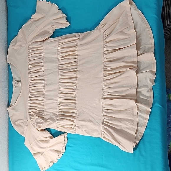 Sundance On A Whim Tiered Ruffle Boho, High-low Hem Blouse Size Medium - Picture 1 of 8